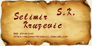 Selimir Kružević vizit kartica